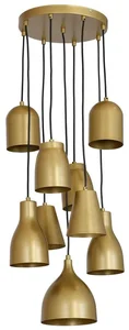 Luminex Lustr na lanku CLUB 9xE27/60W/230V