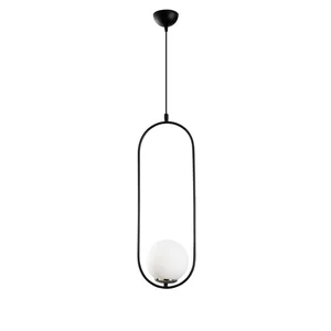 Lustr VALMEN 1xE27, černobílý, výška 146 cm