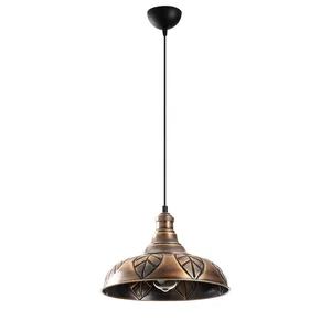 Lustr VELLEM 1xE27 měděný 32x21-117 cm