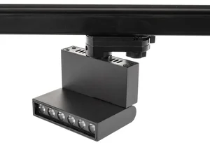 Lux LED Svítidlo na lištu SEMO-B 12W Černé, Chladný odstín