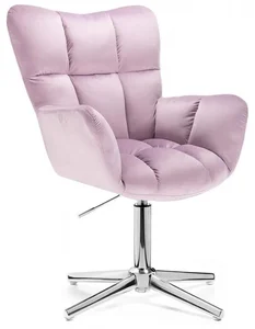LuxuryForm AURORA Velur Křeslo s Stříbrným Křížem