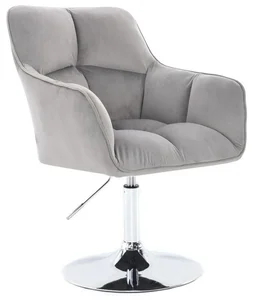 LuxuryForm DESIGN Křeslo Amalfi Velur s chromovaným podstavcem