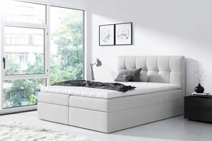 Luxusní boxspringová postel Rex 180x200 se topperem a úložným prostorem