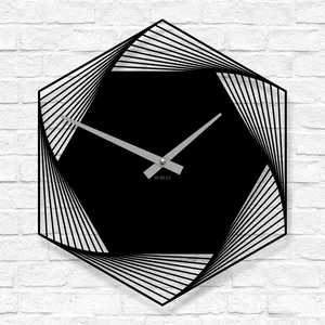 Luxusní Dřevěné Nástěnné Hodiny - Elegance