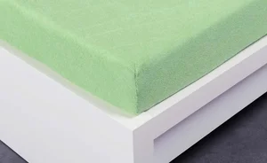 Luxusní froté prostěradlo 220 × 200 cm – pastelově zelené