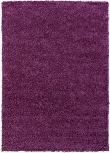 Luxusní Shaggy Koberec LIFE v Lila Barvě – 60x110 cm