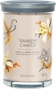 Luxusní vonná svíčka Yankee Candle ve skle - Velká Vanilla Crème Brûlée, 567g