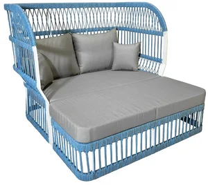 Luxusní zahradní pohovka Scarlett modrá