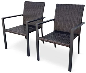 Luxusní zahradní set židlí WICKER PAT – 2 kusy z ratanu