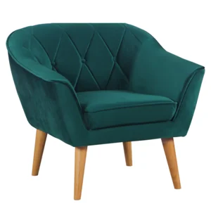Luxusní zelené křeslo Chesterfield