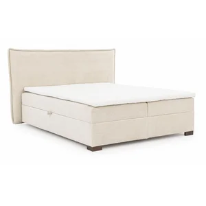 Lysa Béžová boxspring postel 160x200 cm s úložným prostorem