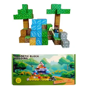 Magnetická stavebnice Minecraft – Stromy a vodopád