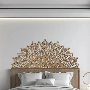 Mandala na zeď Bohatost 180x78 cm Buk