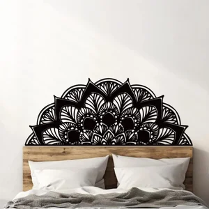 Mandala POTĚŠENÍ pro postel 90x36 cm, černá