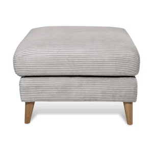 Manšestrová podnožka Paris v světle šedé barvě