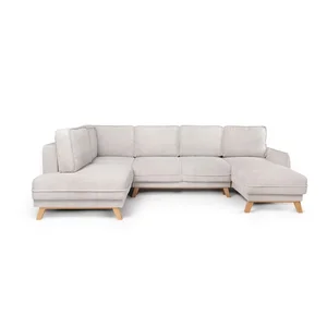 Manšestrová rohová pohovka Tori s rozkládací funkcí