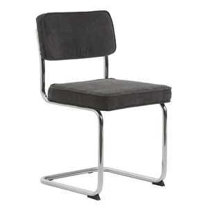 Manšestrová židle Rupert šedá