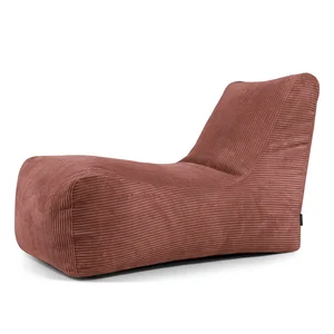 Manšestrový sedací vak Lounge Cihlový