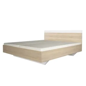 Manželská postel GABRIELA 180x200 cm – dub sonoma / bílá