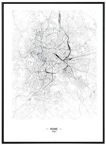 Mapa Říma 50x70 cm