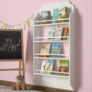 MARONI Závěsná knihovna – bílá