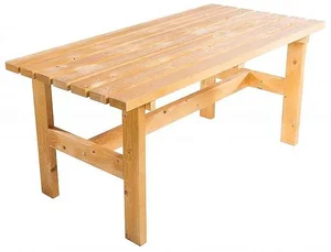 Masivní dřevěný zahradní stůl TEA 02 38 mm