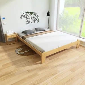 Masivní postel Adam 140x200 cm s matrací Relax, borovice