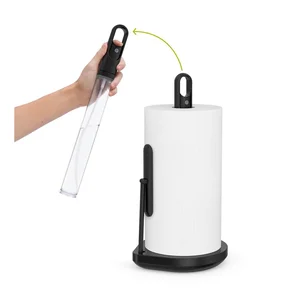 Matně černý ocelový držák na utěrky