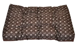 Matrace pro psa 83x57 cm voděodolná – tlapka hnědá