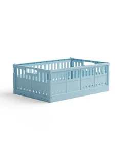 Maxi skládací přepravka Made Crate Crystal Blue