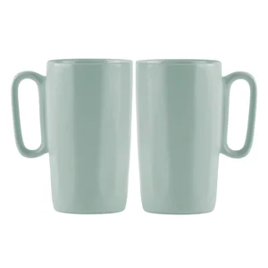 Mentolové hrnky z kameniny – sada 2 ks 330 ml