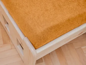 Meruňkové froté prostěradlo do dětské postýlky 70x140 cm