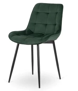 MIKO Jídelní židle Chris – zelená velur