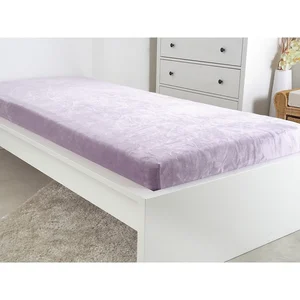 Mikroflanelové prostěradlo 90x200 cm, fialové Exclusive B.E.S.
