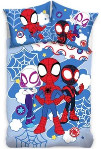 Mikroplyšové povlečení Spidey a přátelé 140x200/70x90 cm