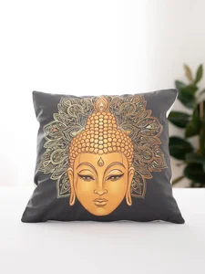 Mikroplyšový povlak na polštář 45x45 cm - Buddha