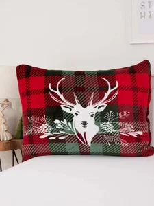 Mikroplyšový povlak na polštář Christmas 70x90 cm