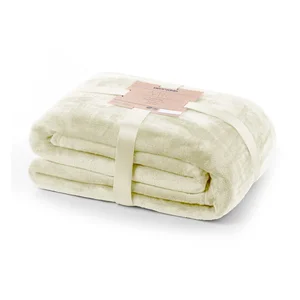 Mikrovláknová deka DecoKing 160x210 cm krémová