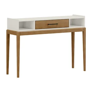 MILAO Odkládací stolek bílá/dub