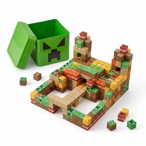 Minecraft Creeper MAXI – magnetická stavebnice
