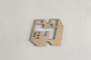 Minecraft Dřevěná dekorace na zeď 20x16 cm Ořech