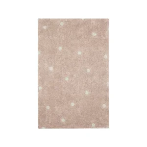 Mini Dot Rose – pratelný ručně tkaný dětský koberec 100×150 cm (Lorena Canals)