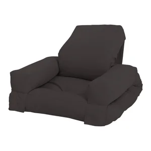 Mini Hippo – černošedé dětské relaxační křesílko