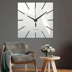 Minimalistické čtvercové nástěnné hodiny SENTOP X0099