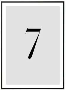 Minimalistický obraz Number VII 50x70 cm