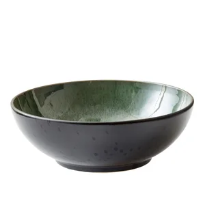 Mísa z kameniny 30 cm – zelená/černá, Bitz