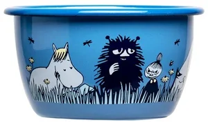 Miska Moomin Friends 0,3l modrá smalt