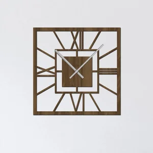 Moderní čtvercové nástěnné hodiny SQUARE 35x35 cm