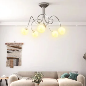 Moderní LED stropní osvětlení s kovovými stínidly