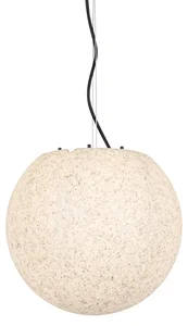 Moderní šedé venkovní závěsné svítidlo Nura 35 cm